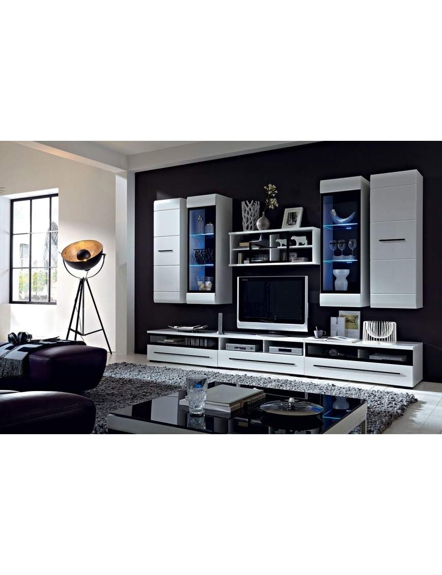 Fever 1 wall unit white gloss