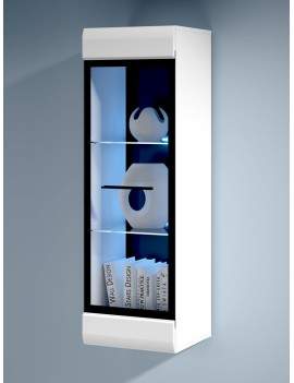 Fever hanging display cabinet SFW1W white gloss