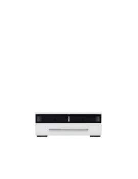 Fever TV unit with glass RTV1S white gloss