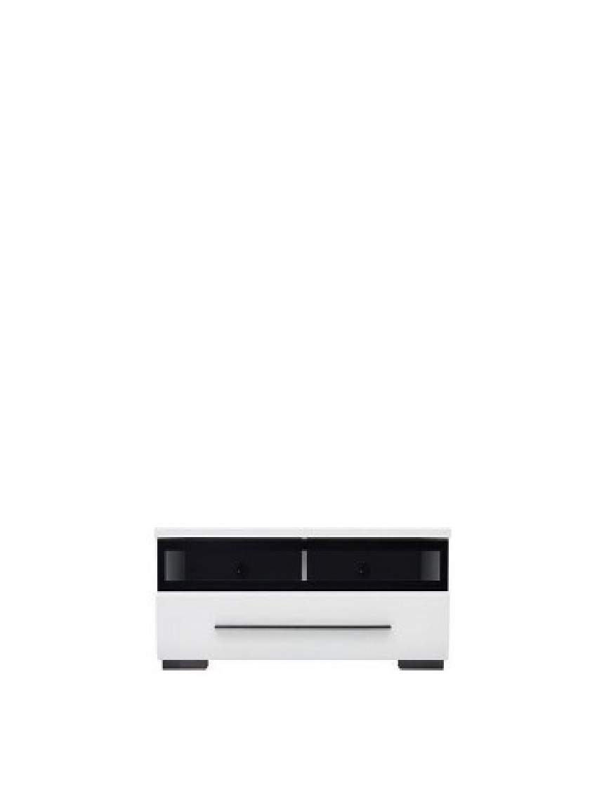 Fever TV unit with glass RTV1S white gloss