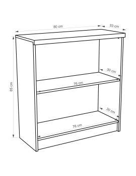 Top Mix bookcase 80 sonoma