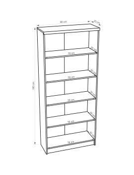 Top Mix bookcase high 80 sonoma