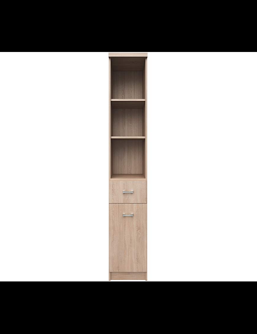 Top Mix bookcase 1d1s sonoma