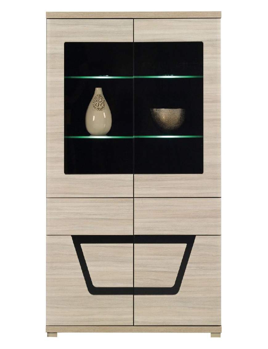 Tes display cabinet elm matt