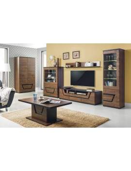 Tes display cabinet walnut