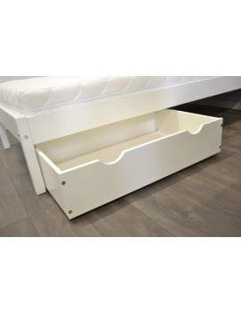 Berno bed with drawer white