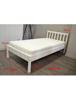 Berno bed with drawer white