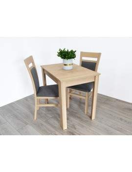 Miron extending dining table with 2 chairs Kam2 sonoma