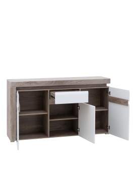 Irma sideboard IM 4 oak/white gloss