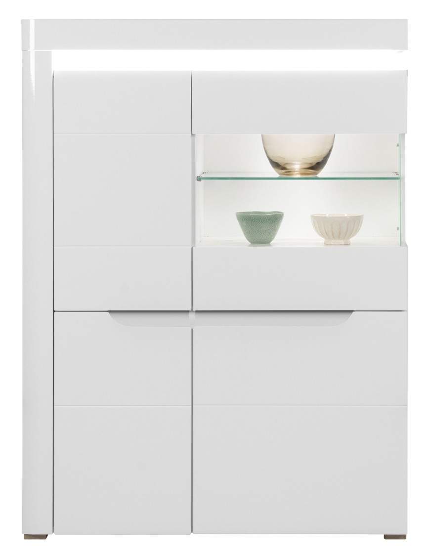 Irma display cabinet IM 5 white gloss