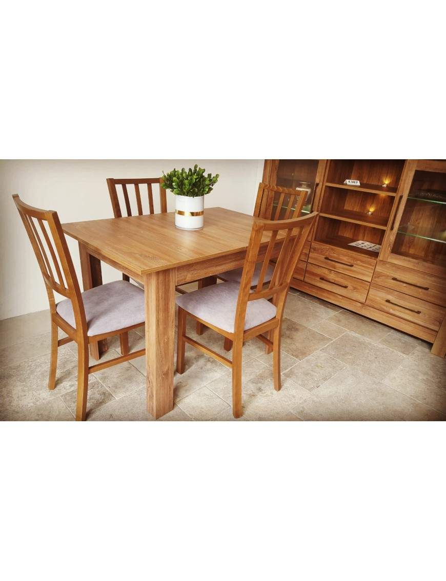 SET of BRW extending dining table and 4 chairs Marynarz styrling