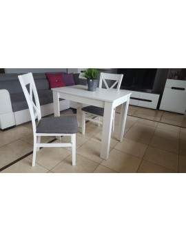 Miron extending dining table with 2 chairs Kam3