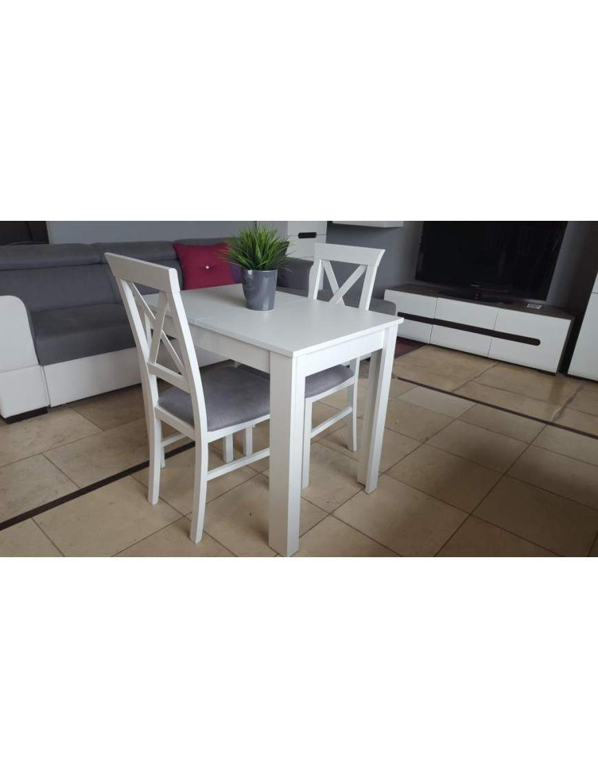 Miron extending dining table with 2 chairs Alla