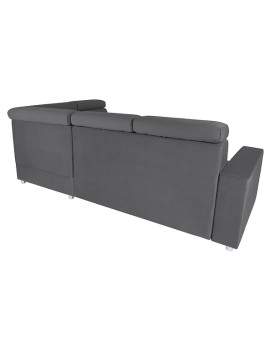 Lone corner sofa bed with storage right