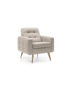 Nappa armchair