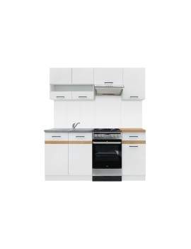 Junona kitchen units set 170cm white gloss