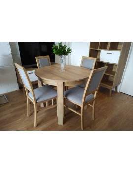 Bernardin round extending dining table