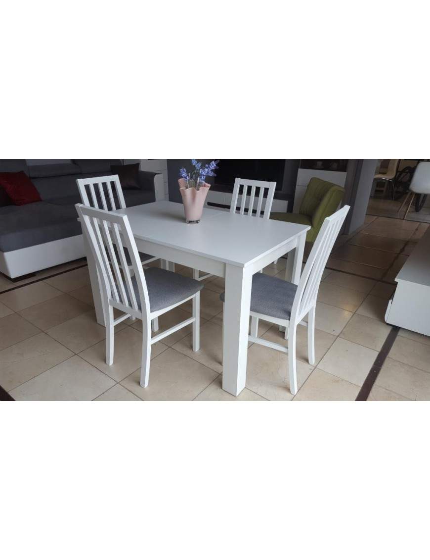 SET of BRW extending dining table and 4 chairs Ramen