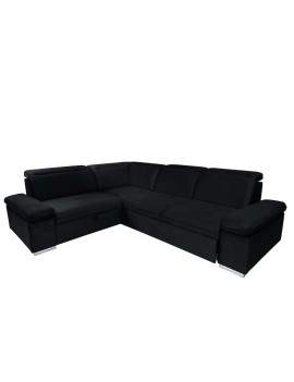 Darby corner sofa bed with storage left