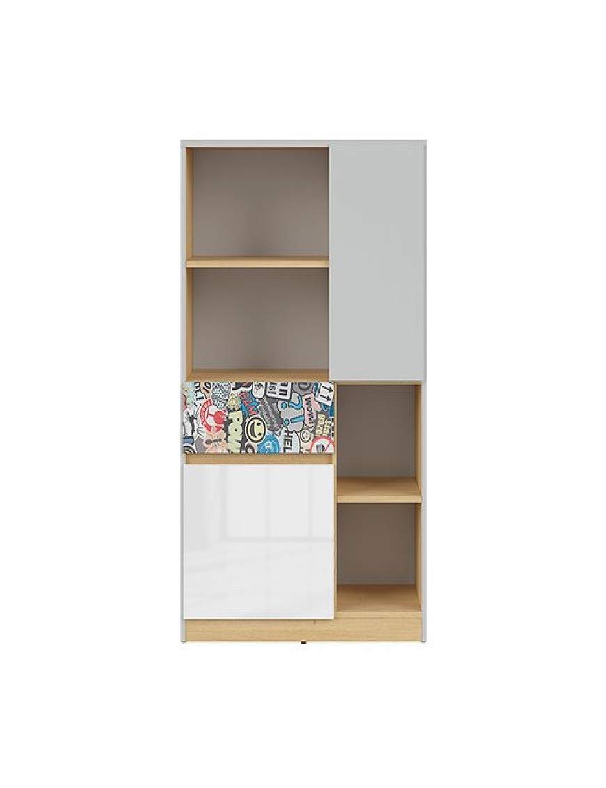 Nandu bookcase KOM2D1S