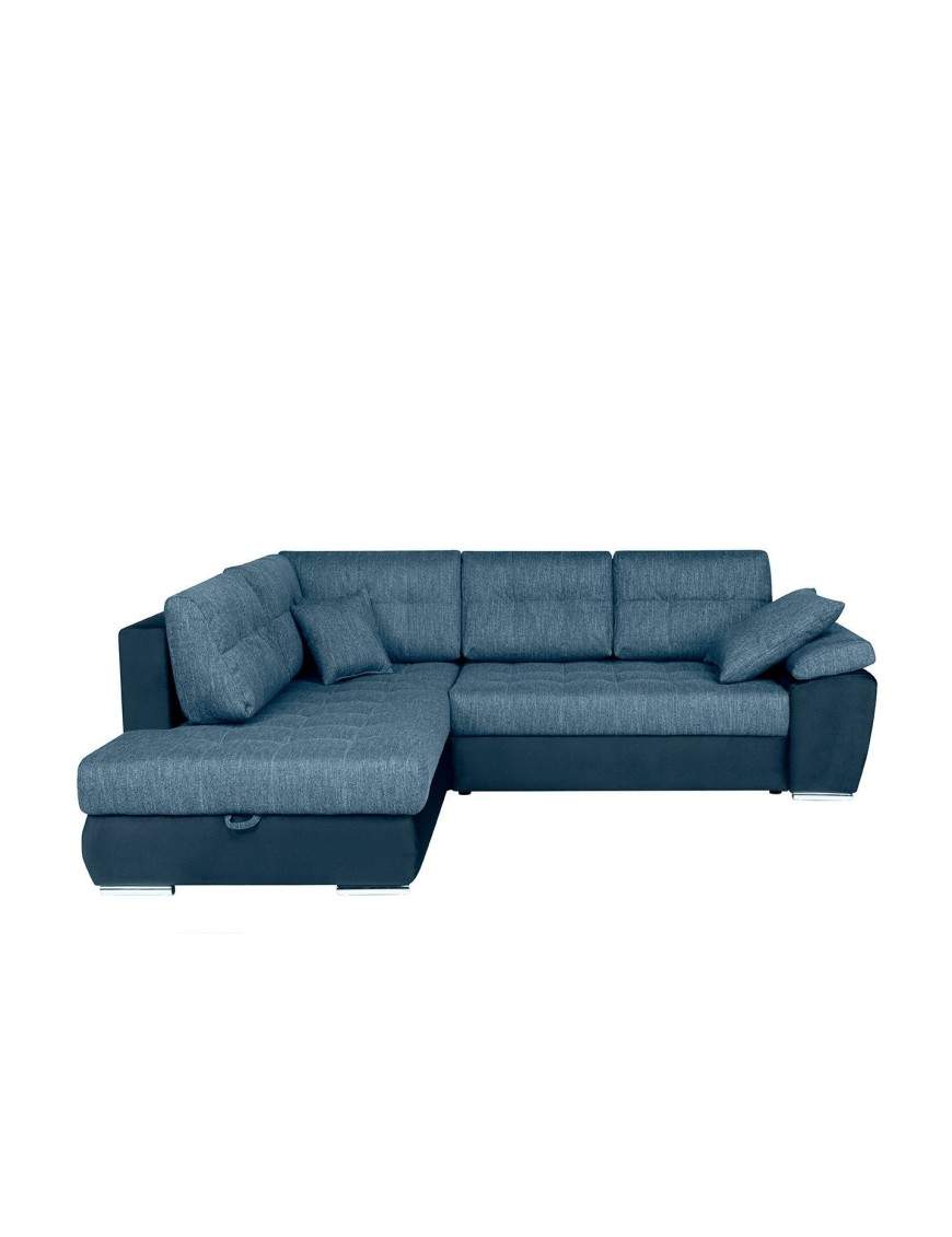 Carl Corner sofa bed with storage left