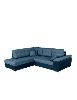 Carl Corner sofa bed with storage left