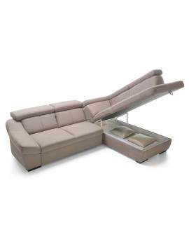 Corner sofa bed Vapiano with storage right