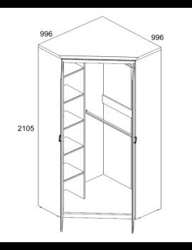 Nonell corner wardrobe SZF2D