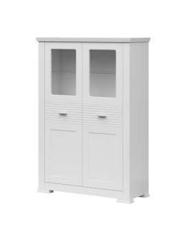 Agnes low display cabinet WIT/NIS/2W