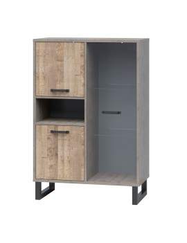 Bari display cabinet 2D1W