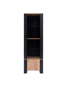 Wood display cabinet