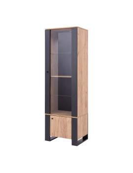 Wood display cabinet