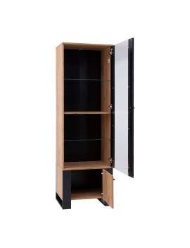 Wood display cabinet