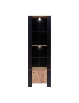 Wood display cabinet