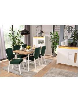 Alameda extending dining table natural oak