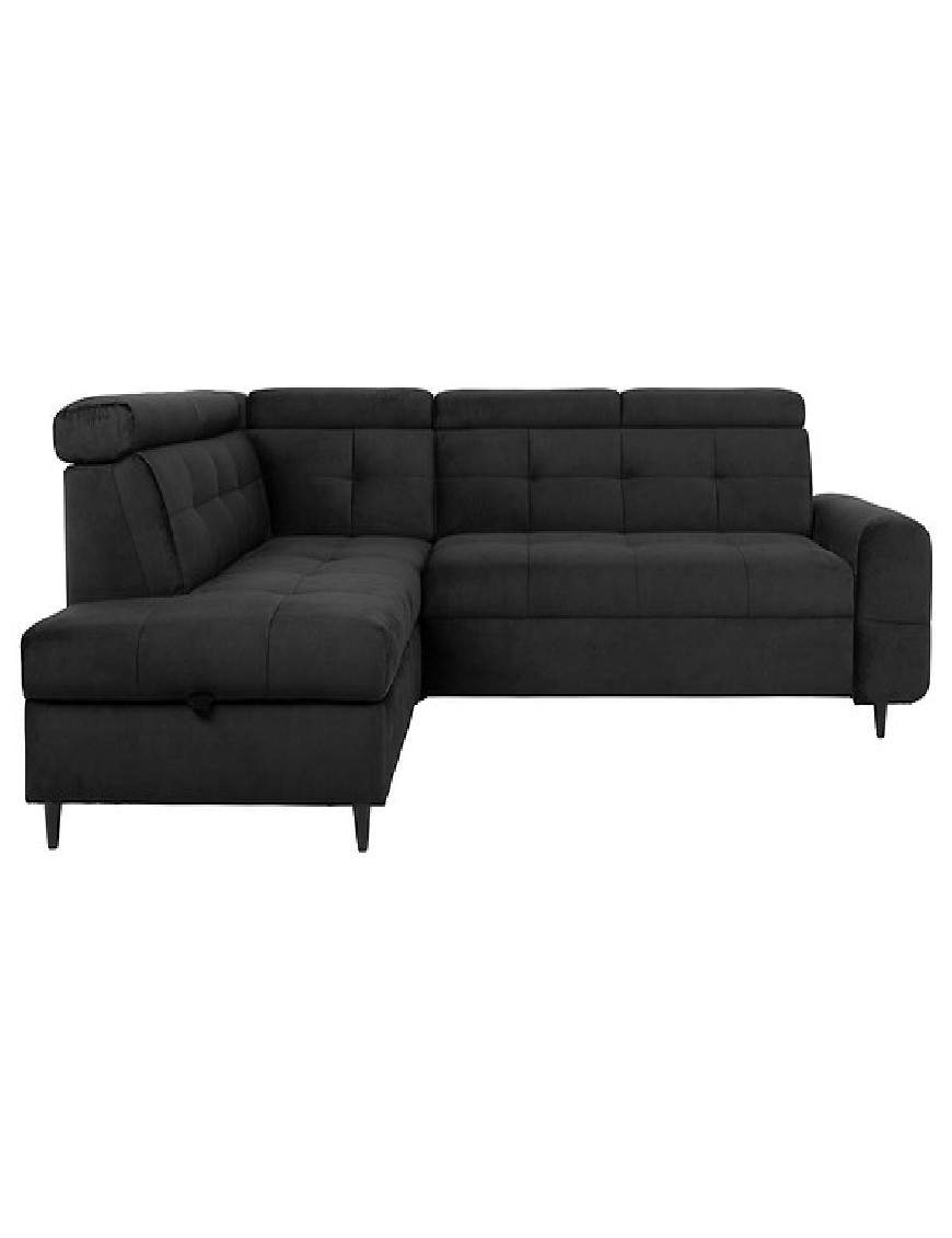 Matras corner sofa bed with storage left