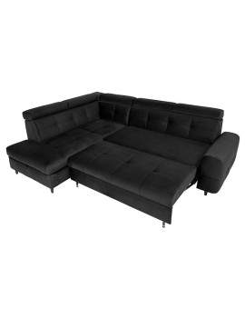 Matras corner sofa bed with storage left