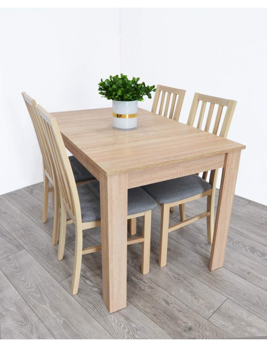 Ramen midi extending dining table with chair Ramen sonoma