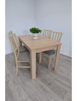 Ramen midi extending dining table with 4 chairs Sailor sonoma