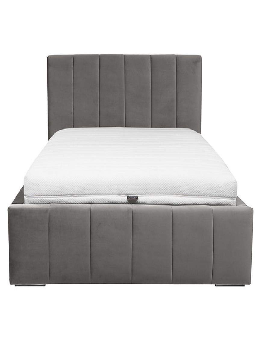 Allos upholstered bed with ottoman