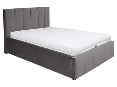 Allos upholstered bed with ottoman