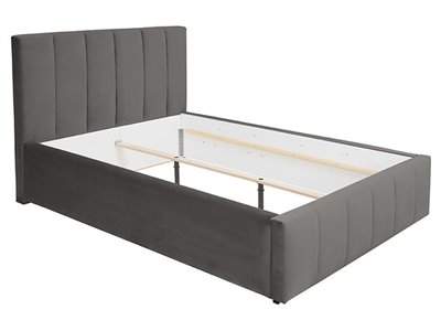 Allos upholstered bed with ottoman