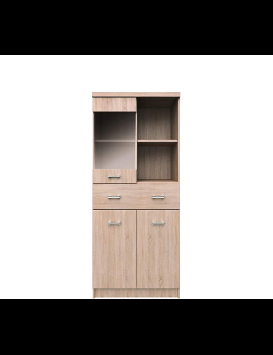 Top Mix display cabinet 2d1w1s/80 sonoma