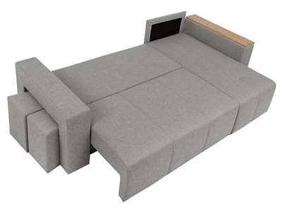 Denvo 3 universal corner sofa bed, storage and 2 pouffees