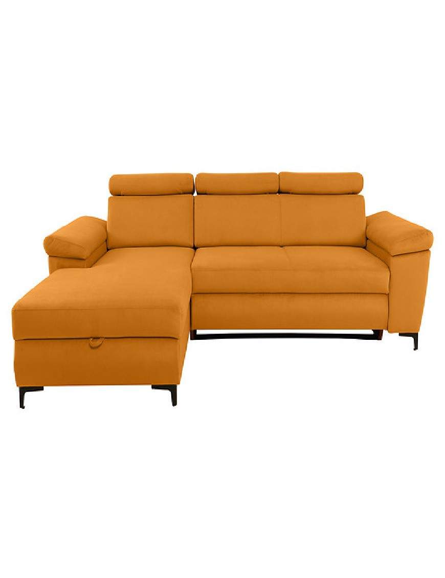 Santi corner sofa bed with storage left