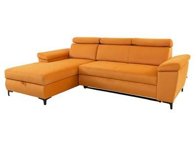 Santi corner sofa bed with storage left