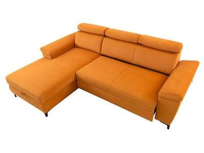 Santi corner sofa bed with storage left