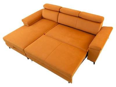 Santi corner sofa bed with storage left