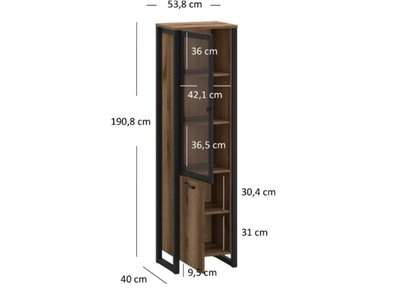 Mares tall display cabinet