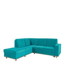 Cabras Corner sofa bed with storage left